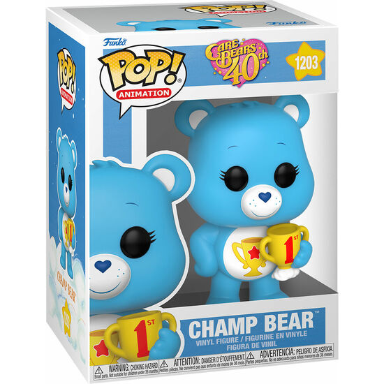 FIGURA POP CARE BEARS 40TH ANNIVERSARY CHAMP BEAR image 0