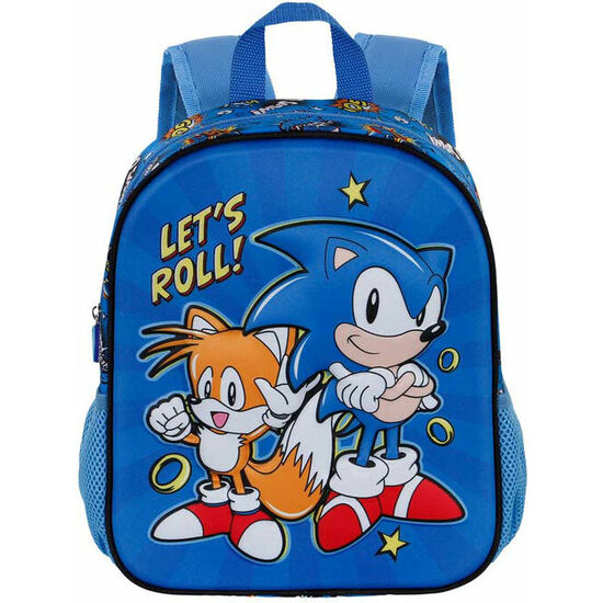 MOCHILA 3D LETS ROLL SONIC THE HEDGEHOG 31CM image 0