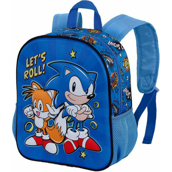 MOCHILA 3D LETS ROLL SONIC THE HEDGEHOG 31CM image 2