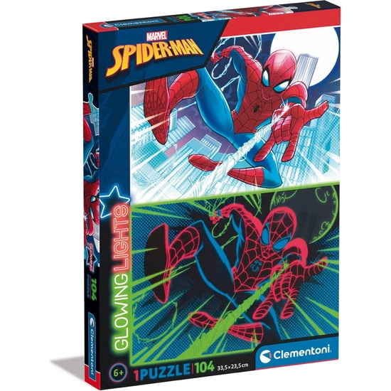 SPIDERMAN PUZZLE 104 PZAS NEÓN  image 0