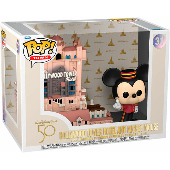 FIGURA POP WALT DISNEY WORLD 50TH ANNIVERSARY HOLLYWOOD TOWER HOTEL AND MICKEY MOUSE image 0