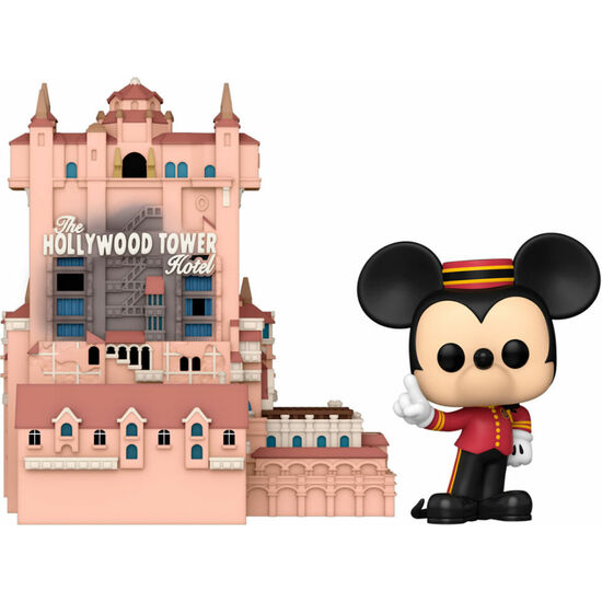 FIGURA POP WALT DISNEY WORLD 50TH ANNIVERSARY HOLLYWOOD TOWER HOTEL AND MICKEY MOUSE image 1