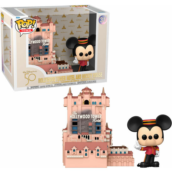 FIGURA POP WALT DISNEY WORLD 50TH ANNIVERSARY HOLLYWOOD TOWER HOTEL AND MICKEY MOUSE image 2