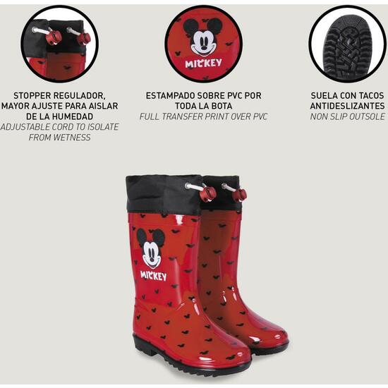 BOTAS LLUVIA PVC MICKEY RED image 5