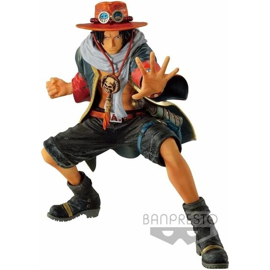 FIGURA THE PORTGAS D ACE BANPRESTO CHRONICLE KING OF ARTIST ONE PIECE 20CM image 0