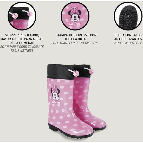 BOTAS LLUVIA PVC MINNIE PINK image 5