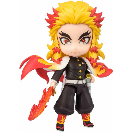 FIGURA FIGUARTS MINI KYOJURO RENGOKU FLAME BREATHING DEMON SLAYER KIMETSU NO YAIBA 9CM image 0