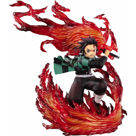 FIGURA TANJIRO KAMADO HINOMAKI KAGURA SEMON SLAYER KIMETSU NO YAIBA 15CM image 0