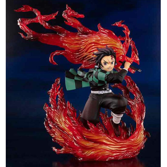 FIGURA TANJIRO KAMADO HINOMAKI KAGURA SEMON SLAYER KIMETSU NO YAIBA 15CM image 2