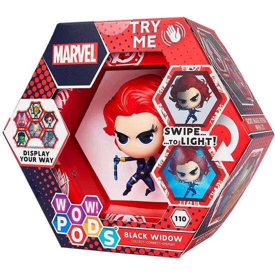 FIGURA LED WOW! POD BLACK WIDOW MARVEL image 0