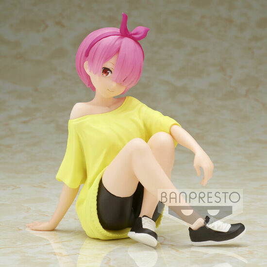 FIGURA RAM TRAINING SYLE RELAX TIME RE:ZERO STARTING LIFE IN ANOTHER WORLD 14CM image 0