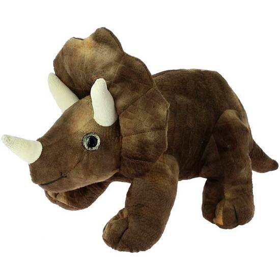 PELUCHE DINOSAURIO TRICERATOPS 25CM image 0