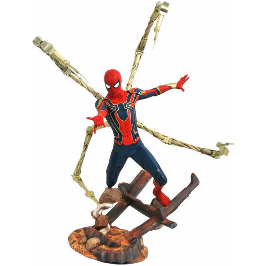 ESTATUA RESINA IRON SPIDERMAN VENGADORES INFINITY WAR MARVEL 30CM image 0