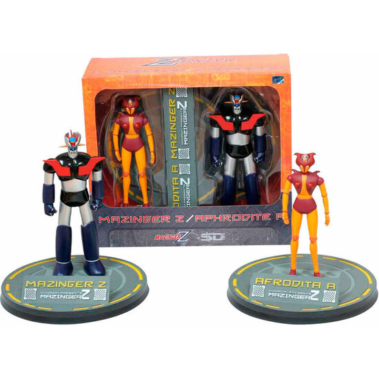 BLISTER 2 FIGURAS MAZINGER Z AND AFRODITA MAZINGER 2 15-18CM image 0