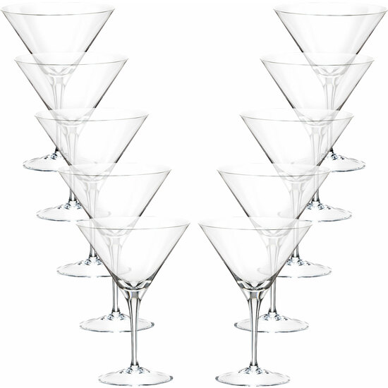 SET 10 COPAS COCTEL 35 CL CRISTAL COLECCIÓN BARWARE image 0