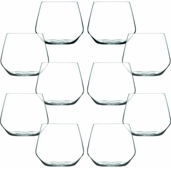 SET 10 VASOS DE AGUA 38 CL DE CRISTAL COLECCIÓN BARWARE image 0