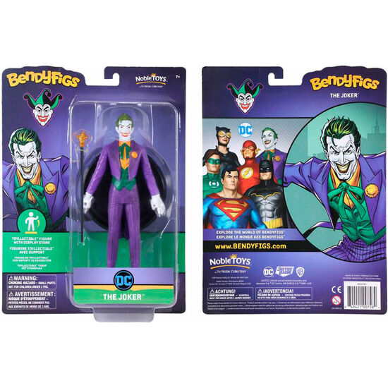 FIGURA MALEABLE BENDYFIGS JOKER DC COMICS 19CM image 0