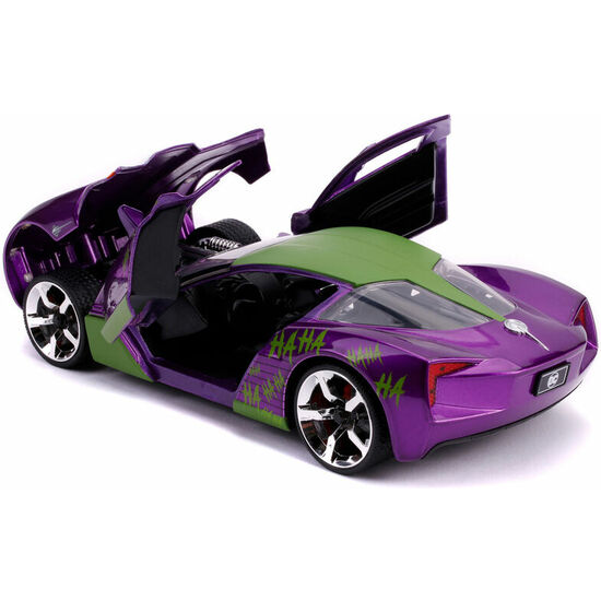 SET FIGURA + COCHE CHEVY CORVETTE STINGRAY 2009 JOKER DC COMICS image 2