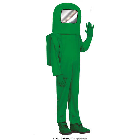 DISFRAZ ASTRONAUTA VERDE 7-9 AÑOS image 0