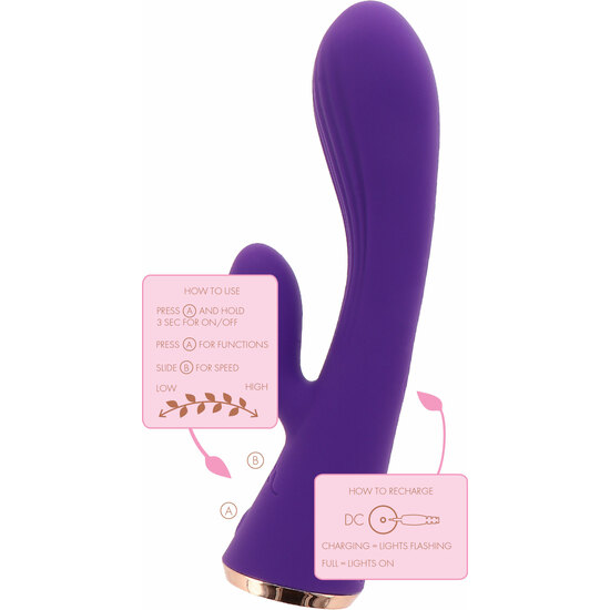 IRIS RABBIT VIBRATOR - PURPLE image 6