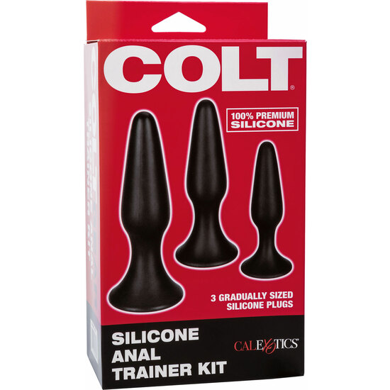 COLT SILICONE ANAL TRAINER KIT BLACK image 1
