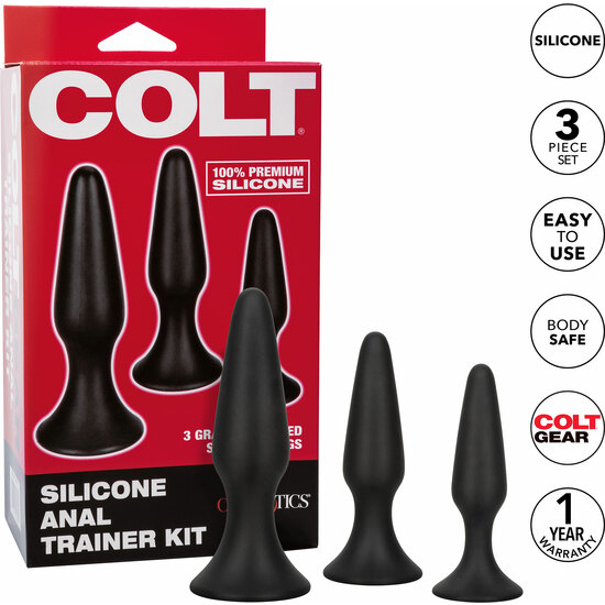 COLT SILICONE ANAL TRAINER KIT BLACK image 4