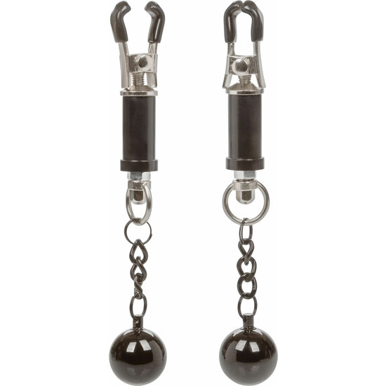 WEIGHTED TWIST NIPPLE CLAMPS - SILVER image 0