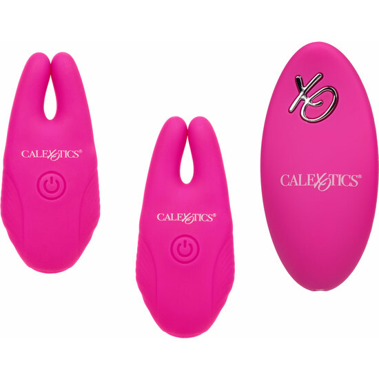 SILICONE REMOTE NIPPLE CLAMPS - PINK image 0