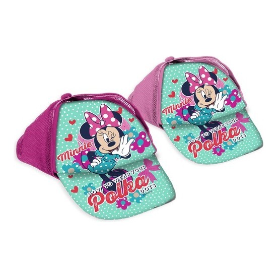 GORRA REJILLA MINNIE POLKA FUCSIA image 0