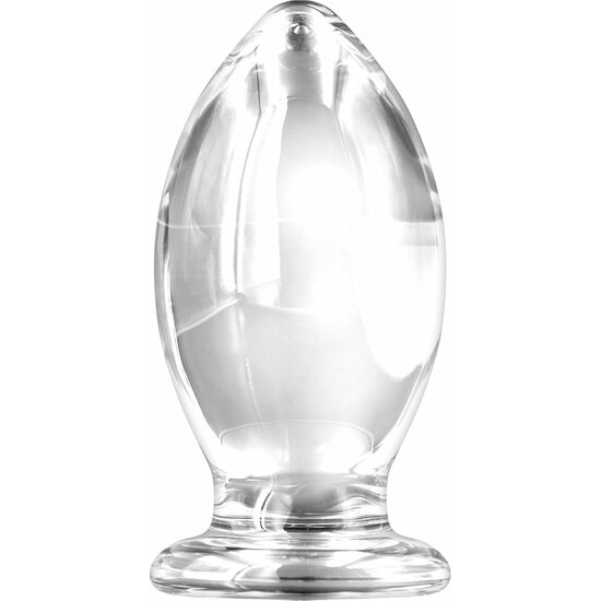 BISHOP GLASS BUTTPLUG TRANSPARENT image 0