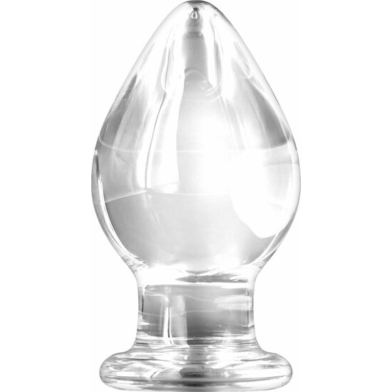 KNIGHT GLASS BUTTPLUG TRANSPARENT image 0