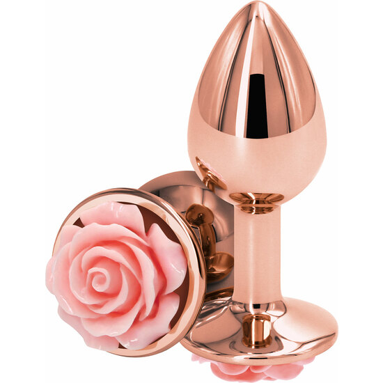 ROSE BUTTPLUG SMALL - PINK image 0