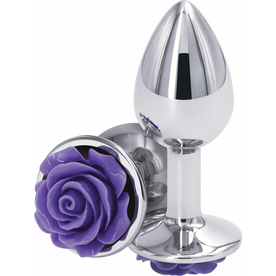 ROSE BUTTPLUG SMALL - PURPLE image 0