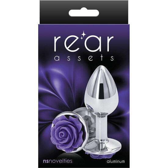 ROSE BUTTPLUG SMALL - PURPLE image 1