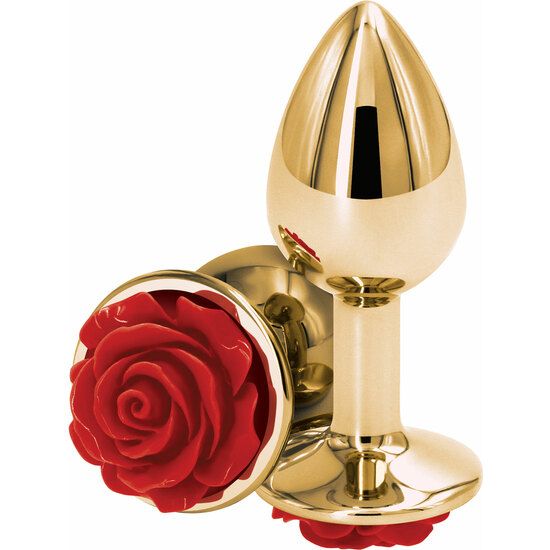 ROSE BUTTPLUG SMALL - RED image 0