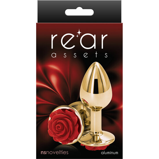 ROSE BUTTPLUG SMALL - RED image 1
