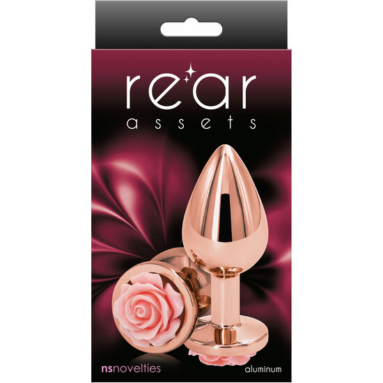 ROSE BUTTPLUG MEDIUM - PINK image 1