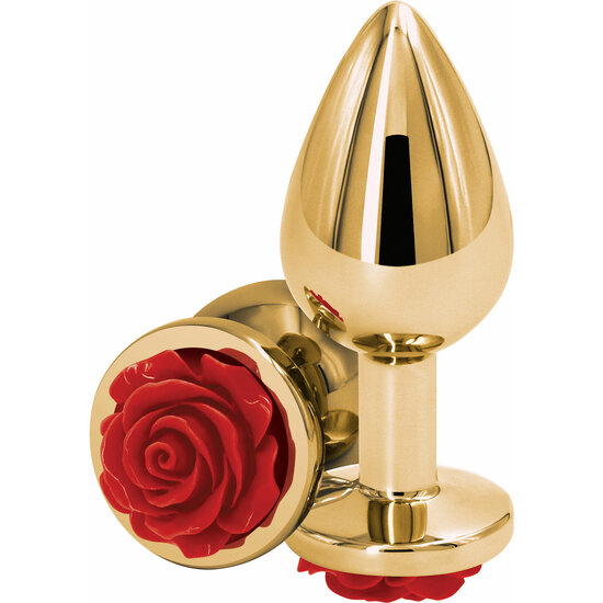 ROSE BUTTPLUG MEDIUM - RED image 0