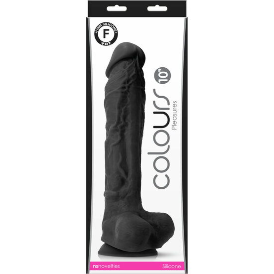 DILDO 10 INCH BLACK image 1