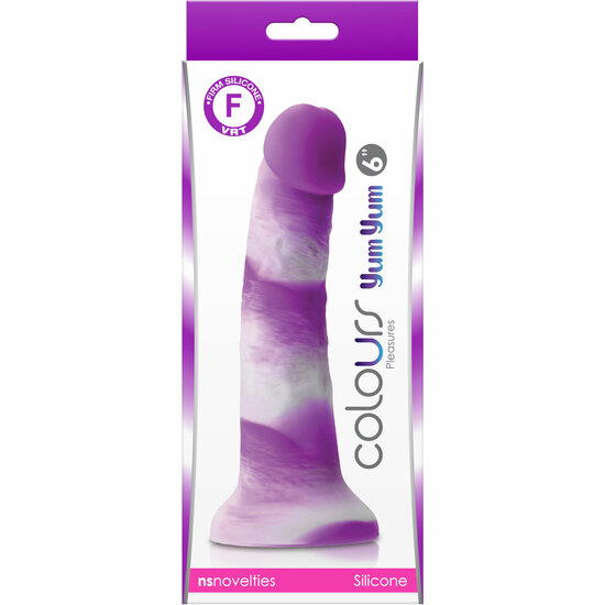 YUM YUM DILDO 6 INCH PURPLE image 1