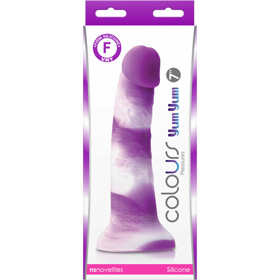 YUM YUM DILDO 7 INCH PURPLE image 1