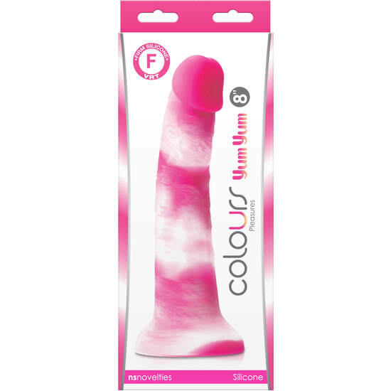 YUM YUM DILDO 8 INCH PINK image 1