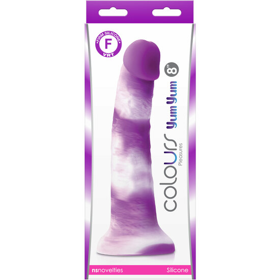 YUM YUM DILDO 8 INCH PURPLE image 1