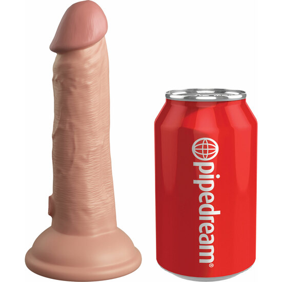 6 INCH 2 DENSITY SILICONE COCK - SKIN image 6
