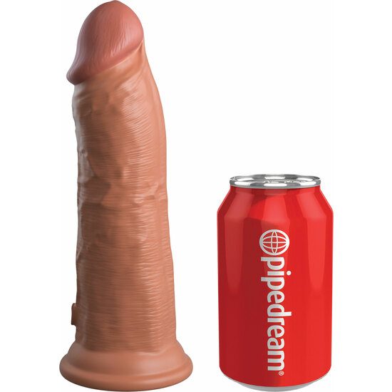 8 INCH 2 DENSITY SILICONE COCK - CARAMEL image 5