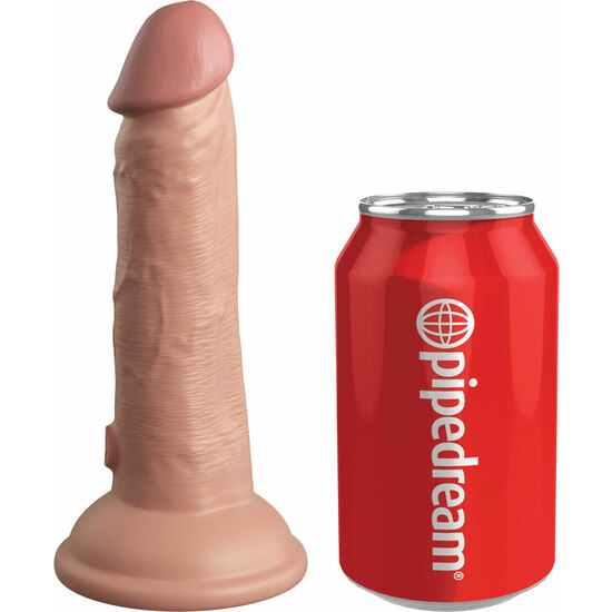 6 INCH 2DENSITY VIBE COCK - SKIN image 5