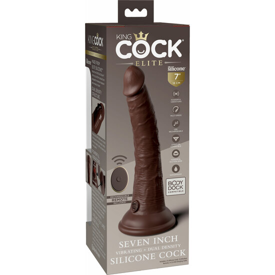 7 INCH 2 DENSITY VIBE COCK - BROWN image 2