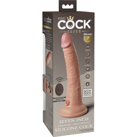 7 INCH 2 DENSITY VIBE COCK - SKIN image 2