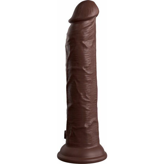 9 INCH 2 DENSITY VIBRATING COCK - BROWN image 0