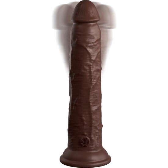 9 INCH 2 DENSITY VIBRATING COCK - BROWN image 4